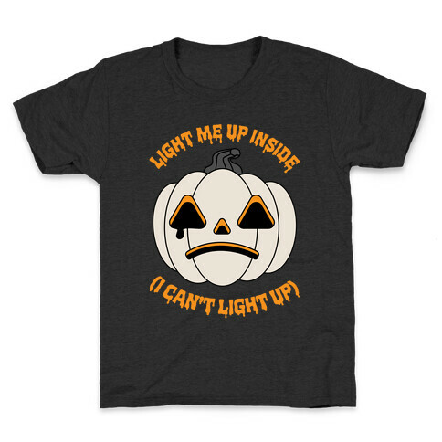 Light Me Up Inside Pumpkin Kids T-Shirt