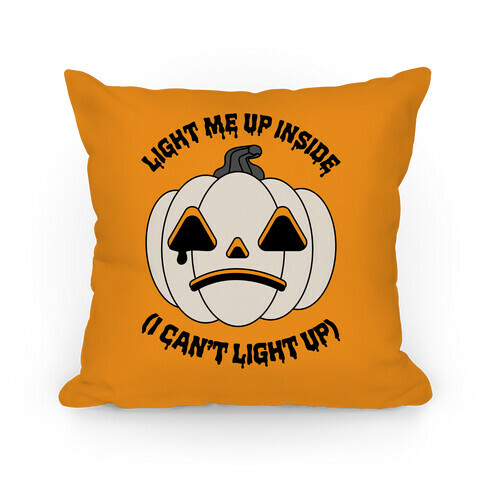 Light Me Up Inside Pumpkin Pillow
