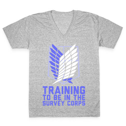 Training To Be In The Survey Corps V-Neck Tee Shirt