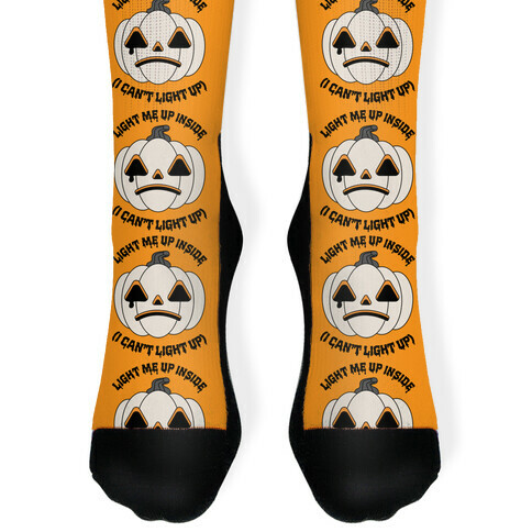 Light Me Up Inside Pumpkin Sock