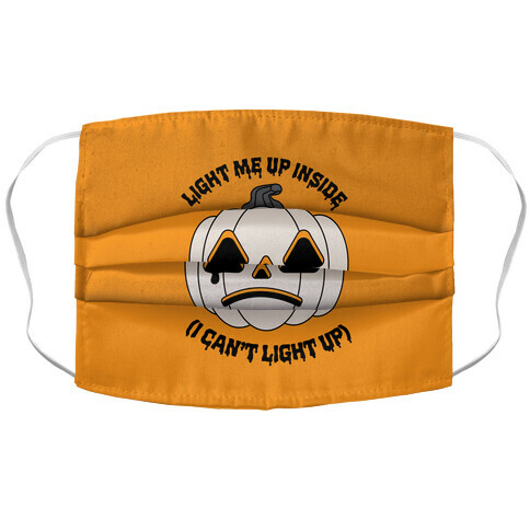 Light Me Up Inside Pumpkin Accordion Face Mask