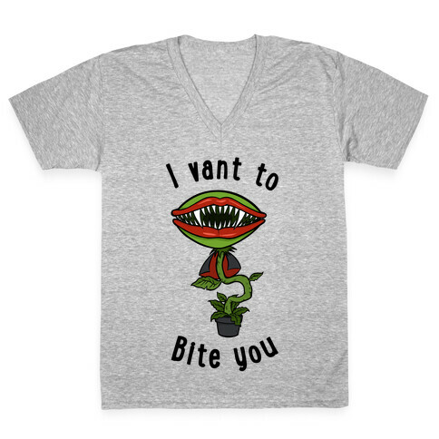 I Vant To Bite You V-Neck Tee Shirt