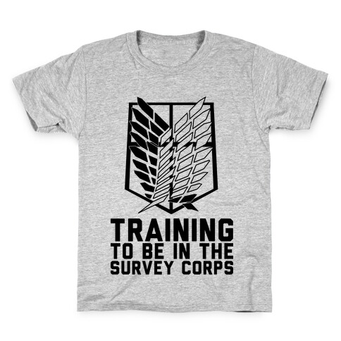 Training To Be In The Survey Corps Kids T-Shirt