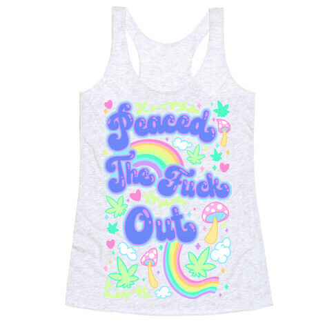 Peaced The F*** Out Racerback Tank Top