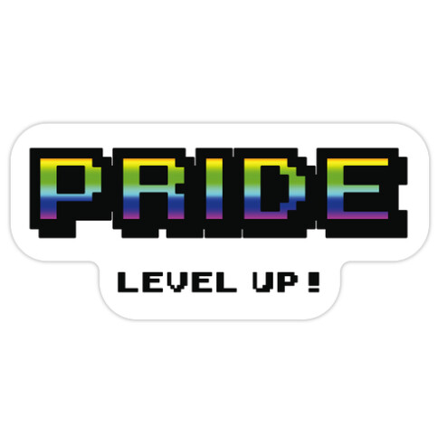 Pride Level Up! Die Cut Sticker