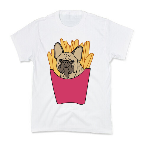 French Fry French Bulldog Kids T-Shirt