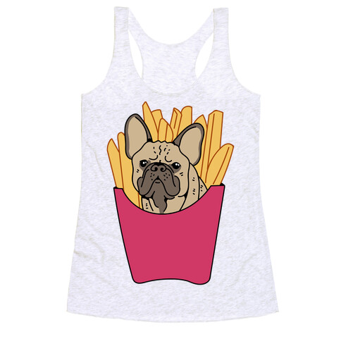 French Fry French Bulldog Racerback Tank Top