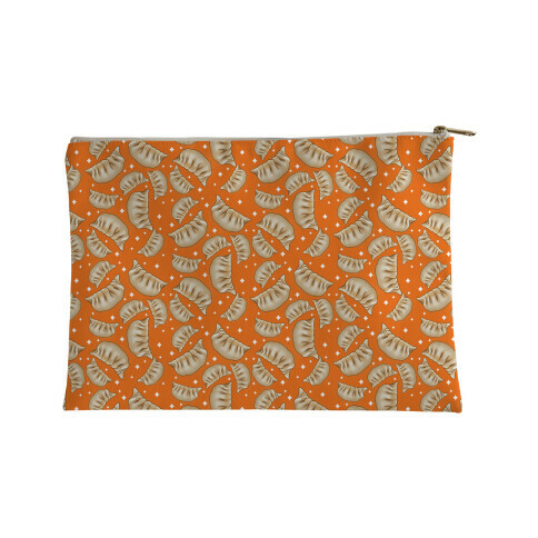 Dumplings Pattern Orange Accessory Bag