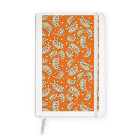 Dumplings Pattern Orange Notebook
