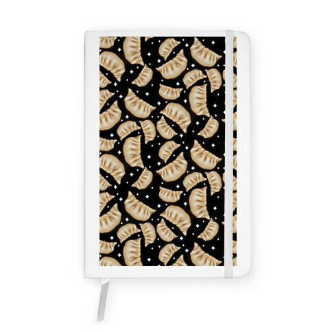 Dumplings Pattern Black Notebook