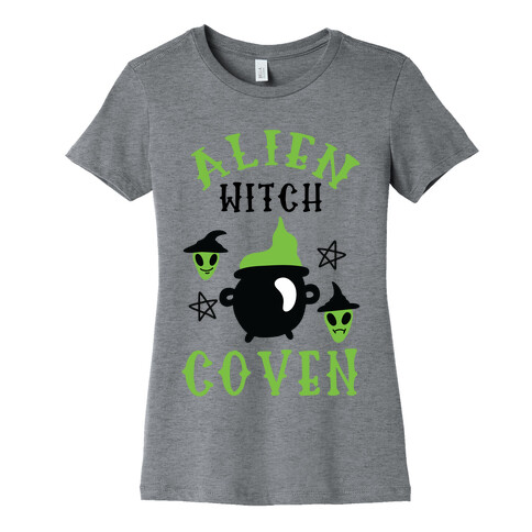 Alien Witch Coven Womens T-Shirt