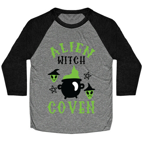 Alien Witch Coven Baseball Tee