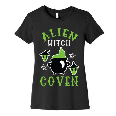 Alien Witch Coven Womens T-Shirt