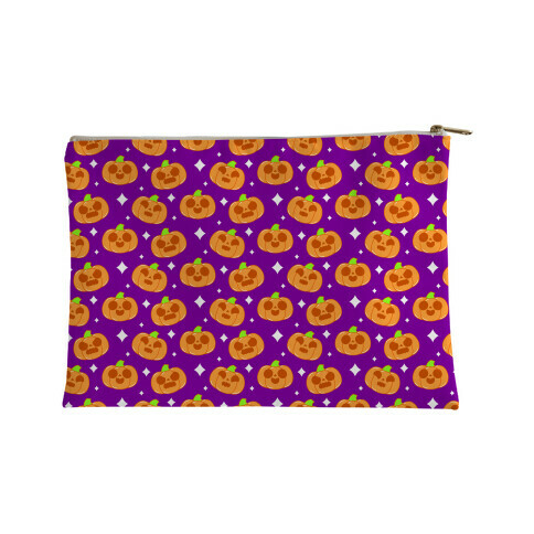 Kawaii Pumpkins Pattern Orange Accessory Bag