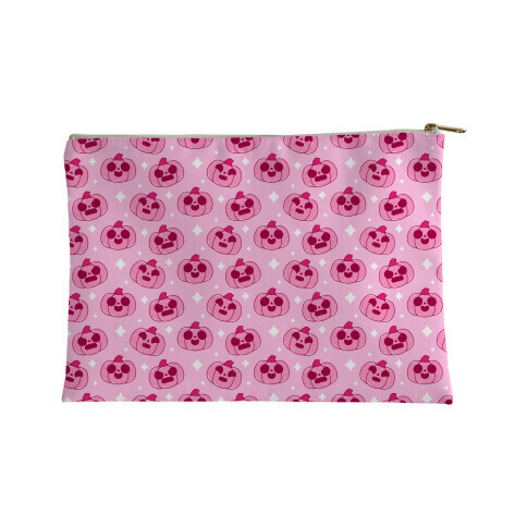 Kawaii Pumpkins Pattern Pink Accessory Bag