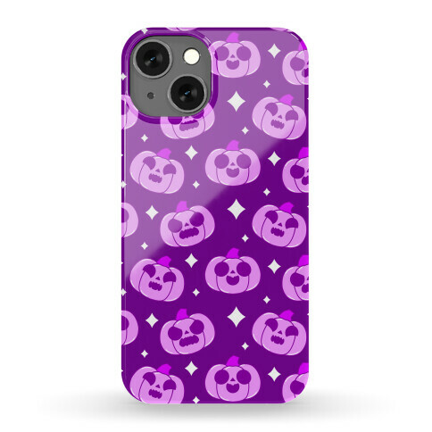 Kawaii Pumpkins Pattern Purple Phone Case