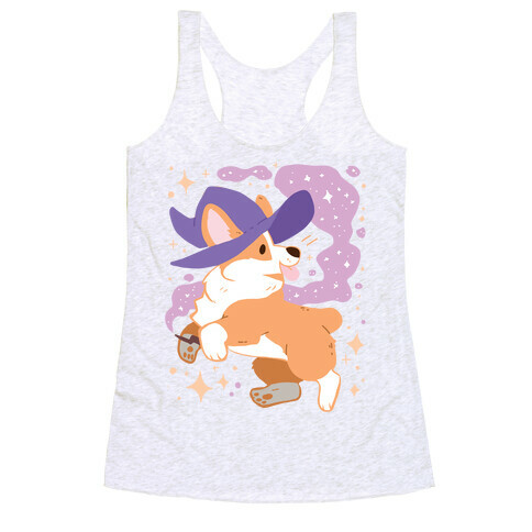 Witch Corgi Racerback Tank Top