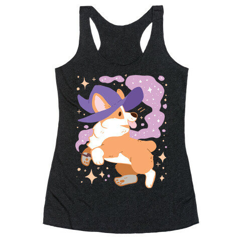 Witch Corgi Racerback Tank Top