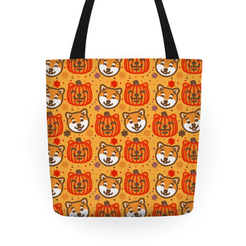 Shiba Inu Pumpkins Tote