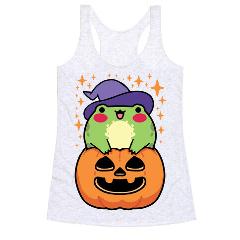 Cute Halloween Frog Racerback Tank Top