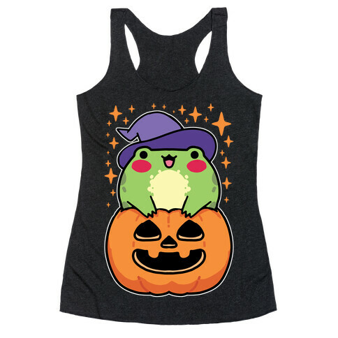 Cute Halloween Frog Racerback Tank Top