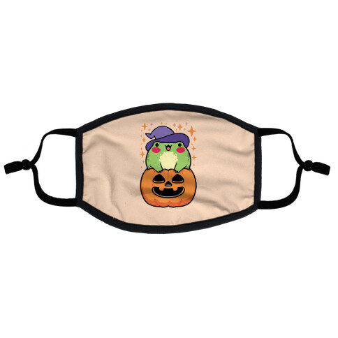 Cute Halloween Frog Flat Face Mask