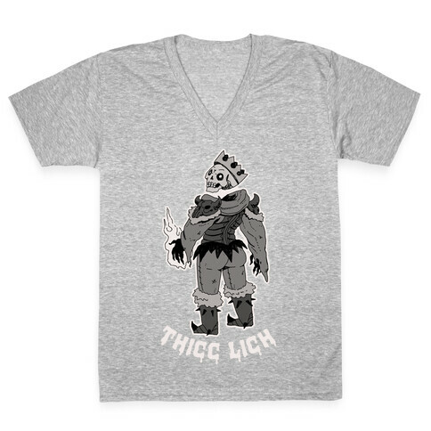 Thicc Lich  V-Neck Tee Shirt