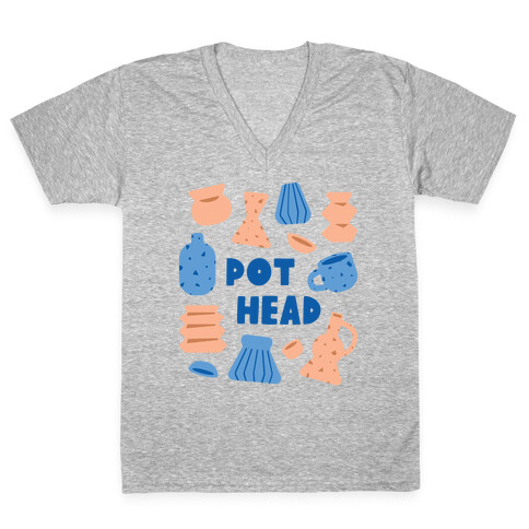 Pot Head Ceramics V-Neck Tee Shirt