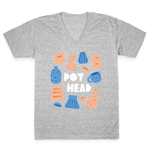 Pot Head Ceramics V-Neck Tee Shirt