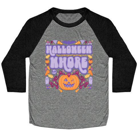 Halloween Whore Baseball Tee