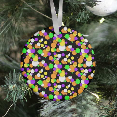 Halloween Confetti Pattern Ornament