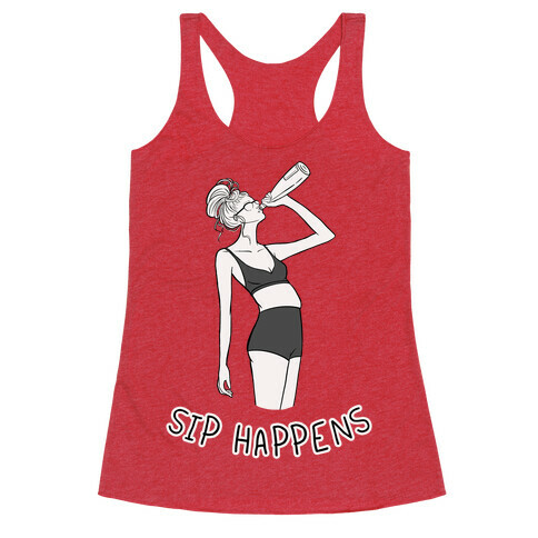 Sip Happens Racerback Tank Top