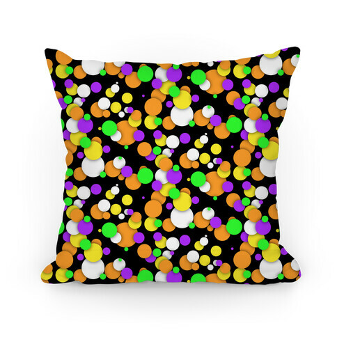 Halloween Confetti Pattern Pillow