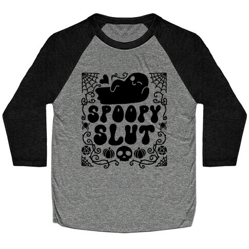 Spoopy Slut Baseball Tee