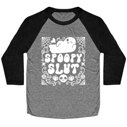 Spoopy Slut Baseball Tee