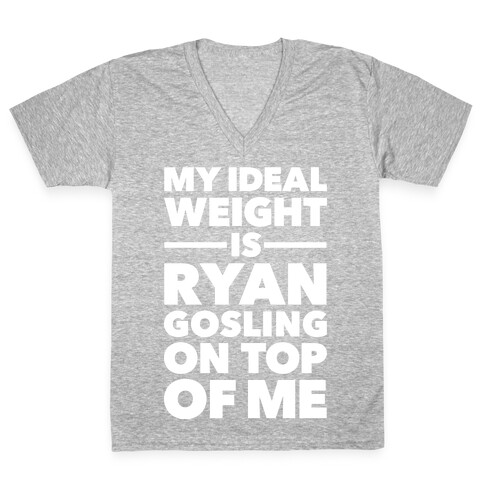 Ideal Weight (Ryan Gosling) V-Neck Tee Shirt