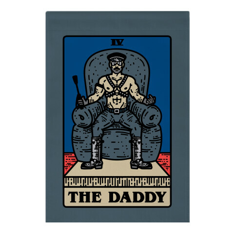 The Daddy Tarot Card Parody Garden Flag
