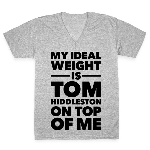 Ideal Weight (Tom Hiddleston) V-Neck Tee Shirt