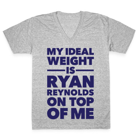 Ideal Weight (Ryan Reynolds) V-Neck Tee Shirt