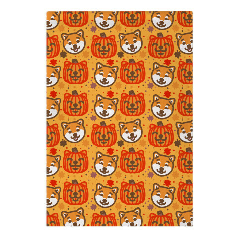 Shiba Inu Pumpkins Garden Flag