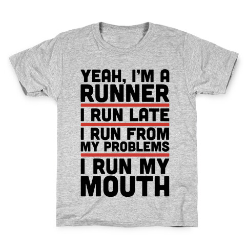 Yeah I'm A Runner Kids T-Shirt