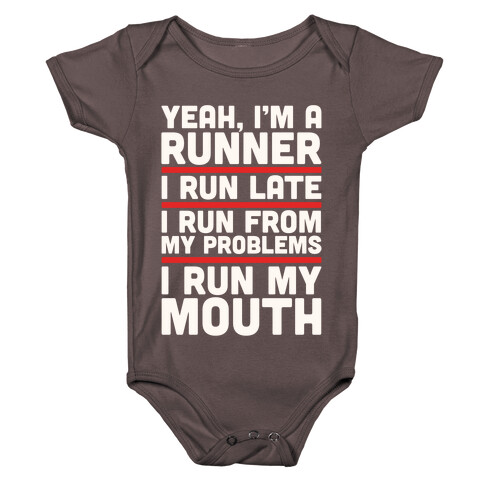 Yeah I'm A Runner Baby One-Piece