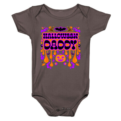 Retro Halloween Daddy Baby One-Piece