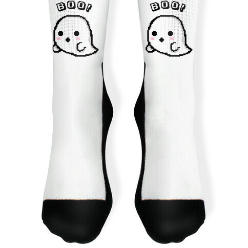 Pixel Ghost Sock