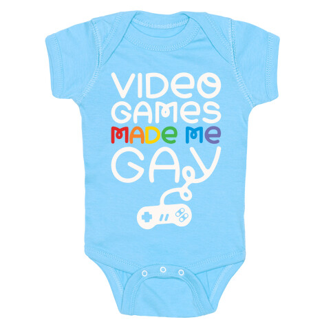 Video Games Made Me Gay Baby One-Piece