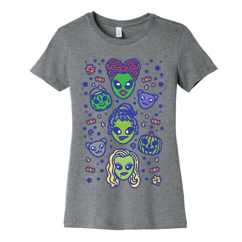 Witch Alien Sisters Parody Womens T-Shirt