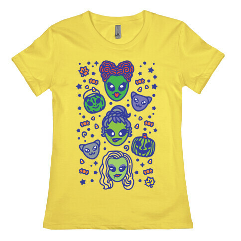 Witch Alien Sisters Parody Womens T-Shirt