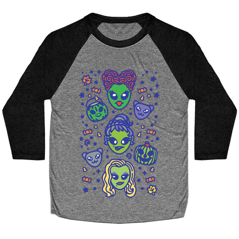Witch Alien Sisters Parody Baseball Tee