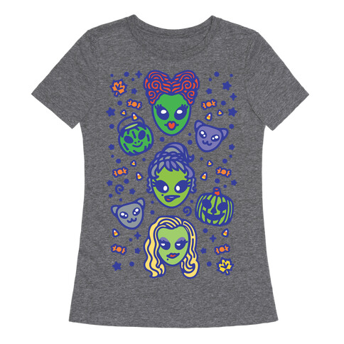 Witch Alien Sisters Parody Womens T-Shirt