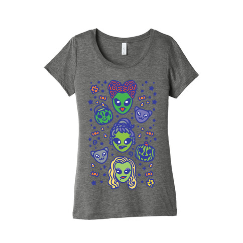 Witch Alien Sisters Parody Womens T-Shirt